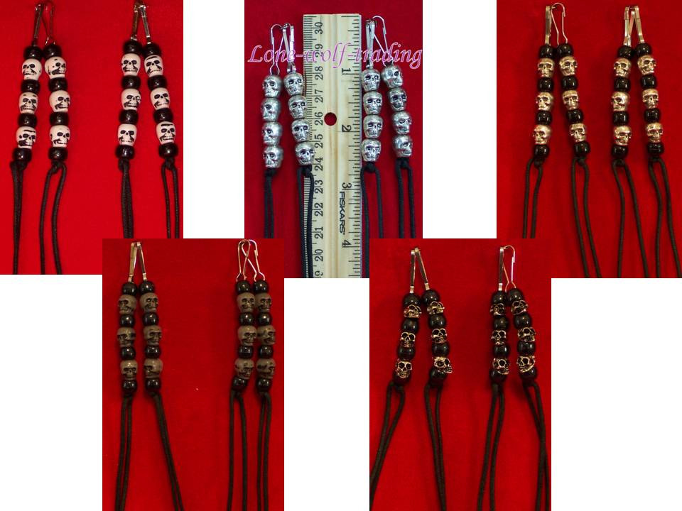 Skull Biker Zipper Pulls 5 Styles to Choose From