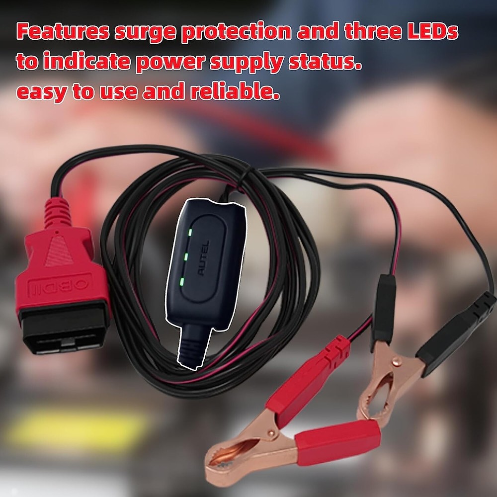 AUTEL MaxiBAS BTMS OBDII Memory Saver Polarity-Protect cable Preserves Auto code