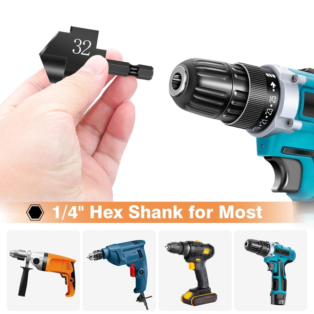 PPR Lifting Stepped Drill Bit Reamer Drill Ideal for Professional & DIY Use