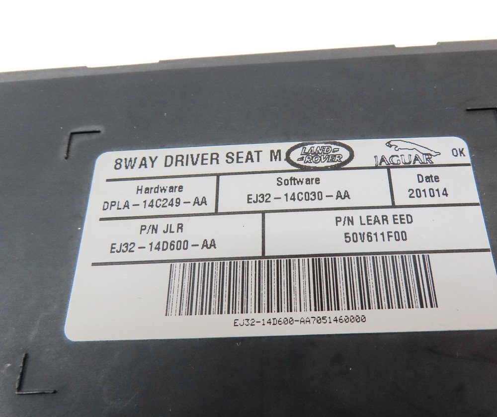 2015 RANGE ROVER EVOQUE (L538) FRONT LEFT DRIVER SEAT CONTROL MODULE
