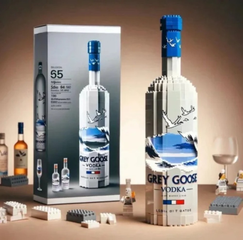 Grey Goose Vodka Bottle Building Blocks Set