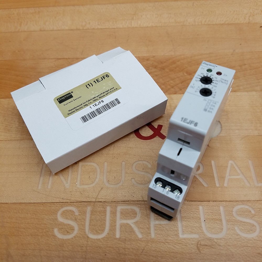 Dayton 1EJF6 Current Sensor Relay, 8Amp - NEW