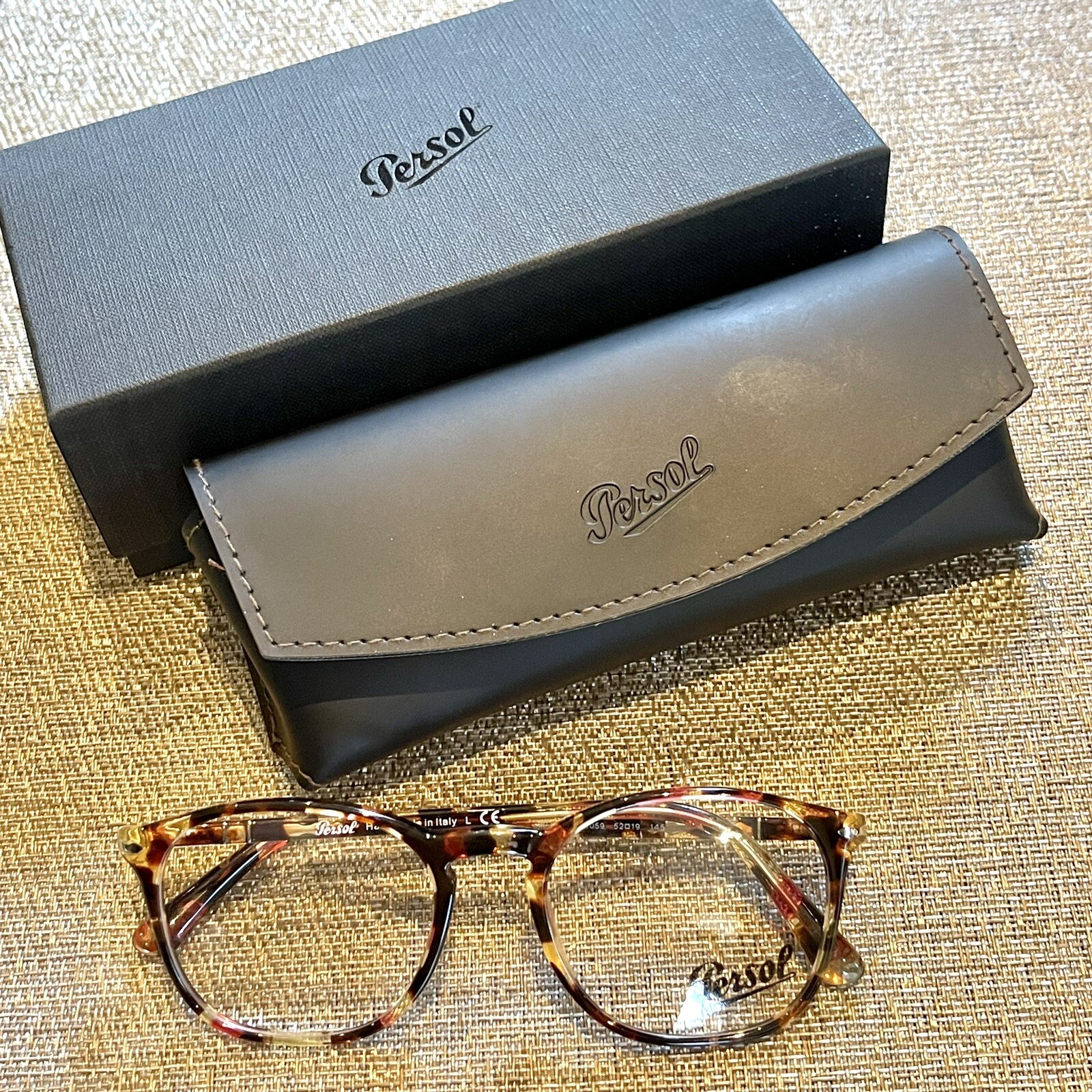 Persol PO 3007 V M 1059 Havana Rose Brown Eyeglasses 52-19-145mm Authentic 100%