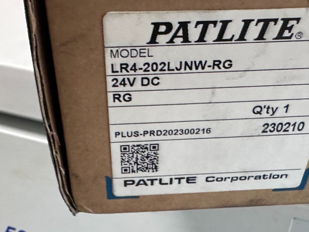 Patlite Stack Lights LR4-202LJNW-RG - 24VDC