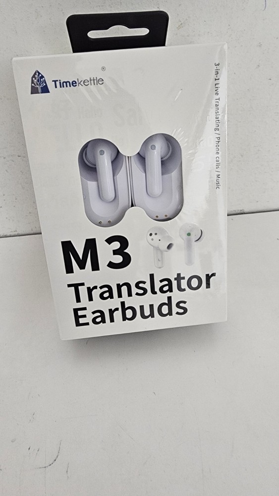 Timekettle M3 Language Translator Earbuds - Online/Offline Translation - White