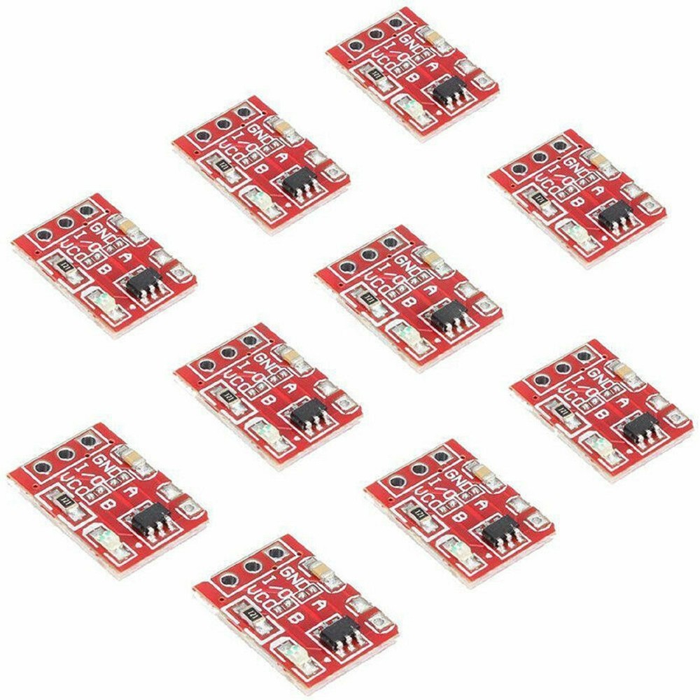 10pcs 2.5-5.5V TTP223 Self-Locking/No-Locking Capacitive Touch Switch Key Module