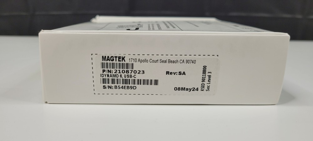 Magtek 21087023 iDynamo 6 Secure Card Reader Authenticator USB-C for iOS/Android