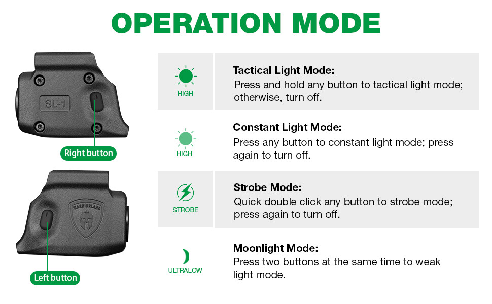 Gun Light with Holster For Springfield Micro Compact Hellcat/Hellcat RDP Pistol