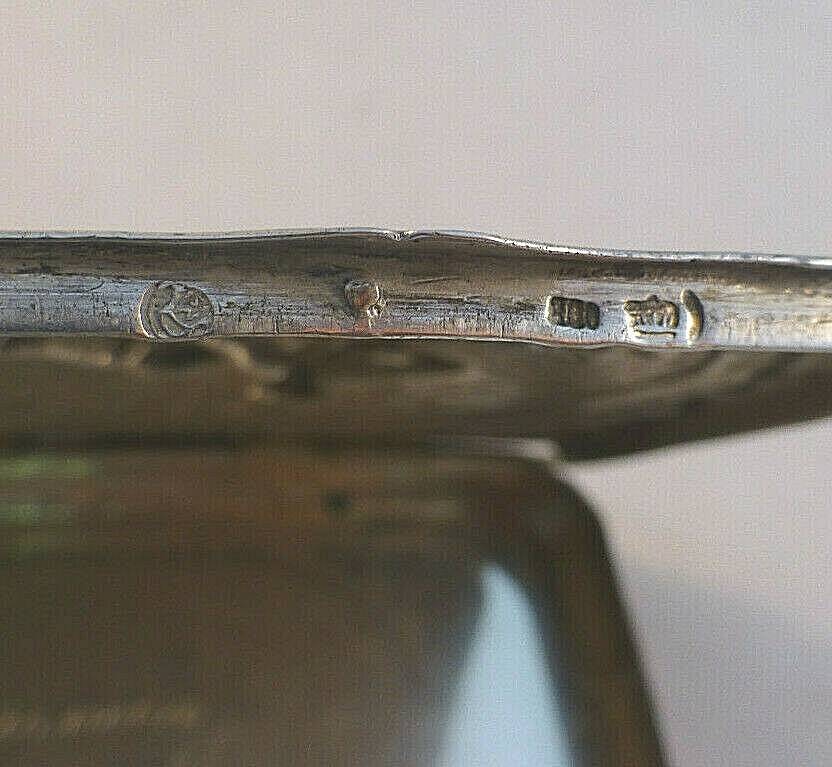 Fancy German Figural Sterling Box- 3 1/4" x 2 3/4"