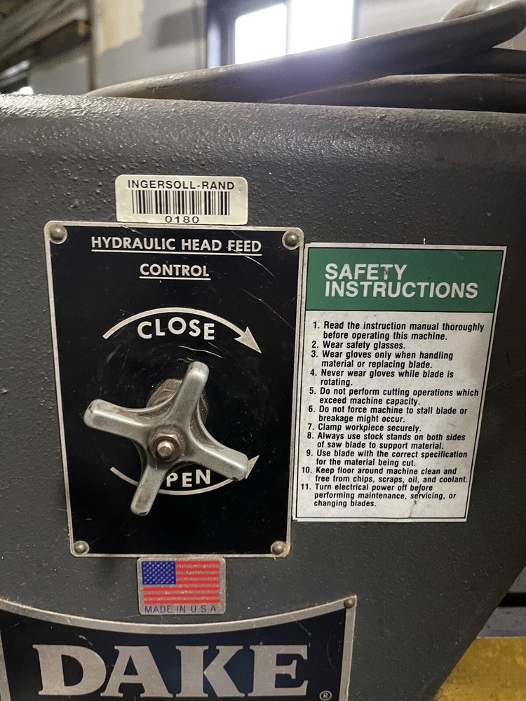 Dake Johnson Horizontal Band Saw