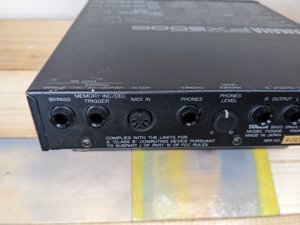 YAMAHA FX500B Multi Effects Processor w/PA1207 Adapter Tested & Working MIJ
