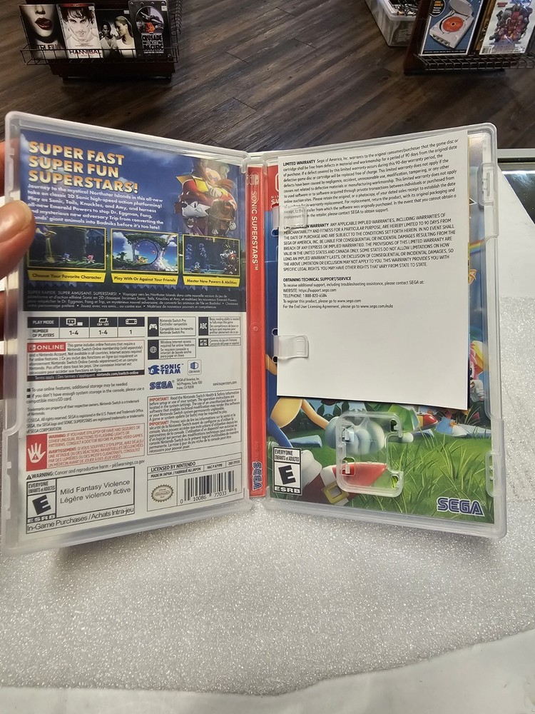AUTHENTIC Replacement Case ONLY Sonic Superstars (Nintendo Switch) No GAME!!