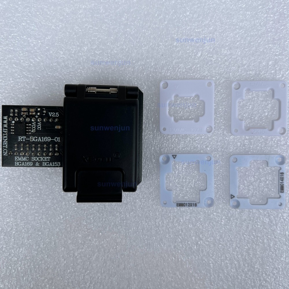 V2.5 RT-BGA169-01 EMMC IC socket BGA153 BGA169 Adapter for RT809H Programmer
