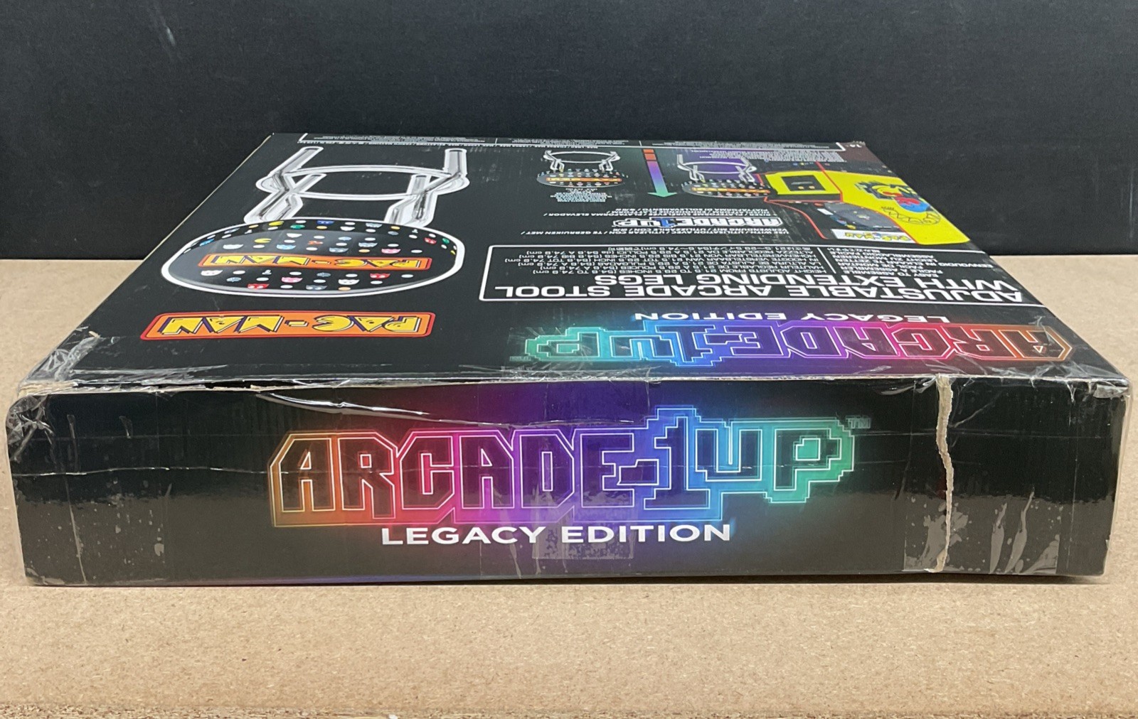 Arcade1Up Legacy Edition PAC-Man Adjustable Arcade Stool With Extending Legs