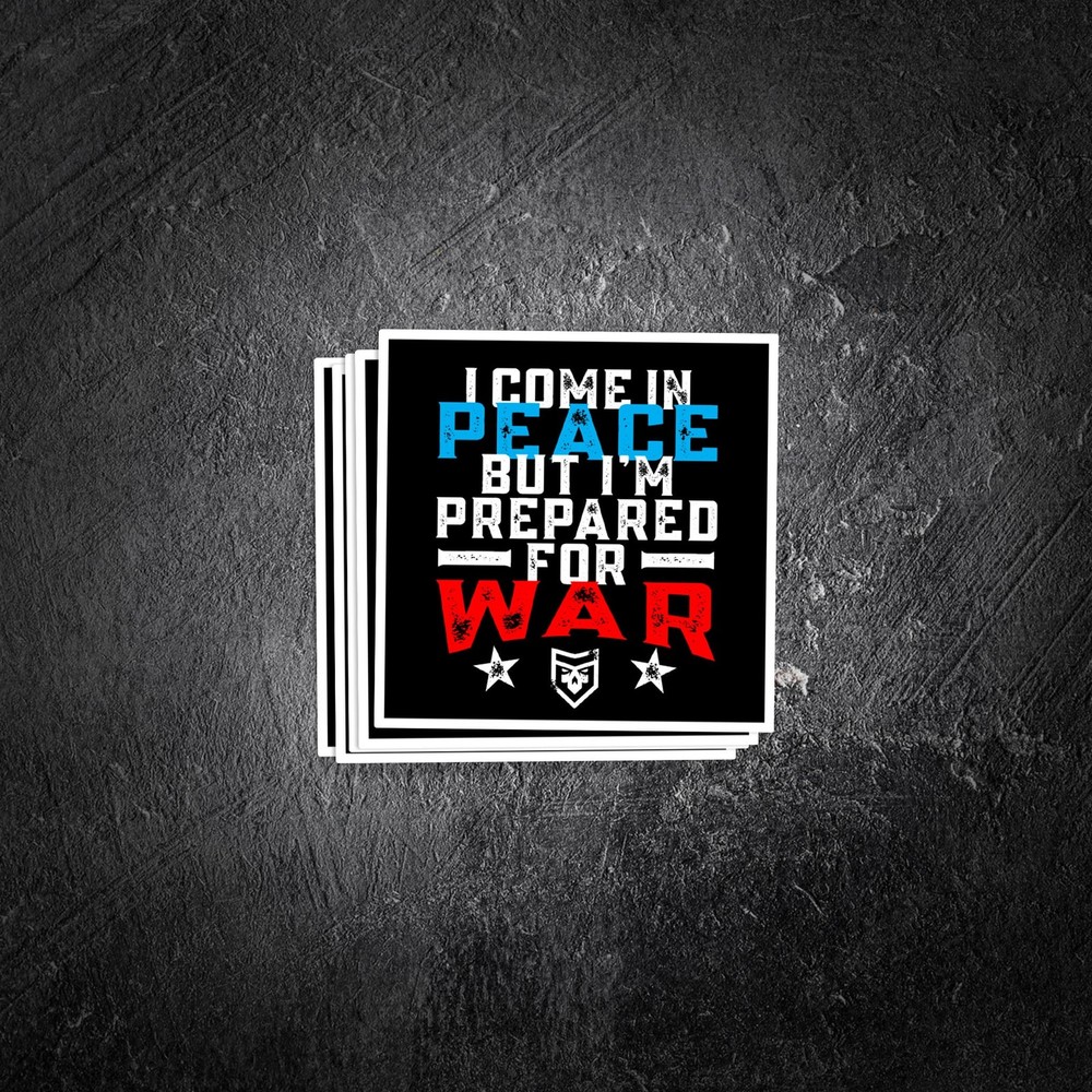 I come in Peace Vinyl Decal