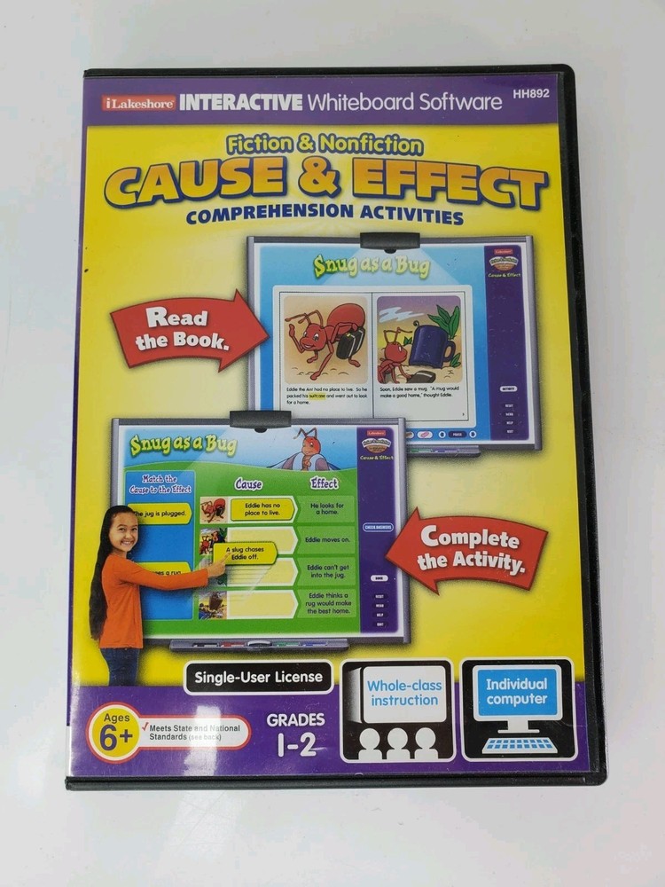 iLakeshore Fiction Non Fiction Cause Effect Comprehension Activity CD ROM