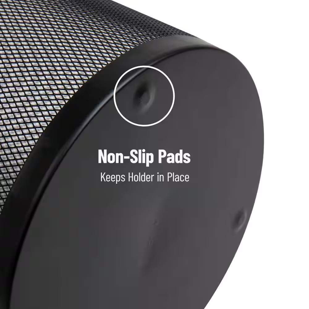 Umbrella Stand Walking Cane Rack Wrapping Paper Holder Metal Mesh 10.25 In. L X