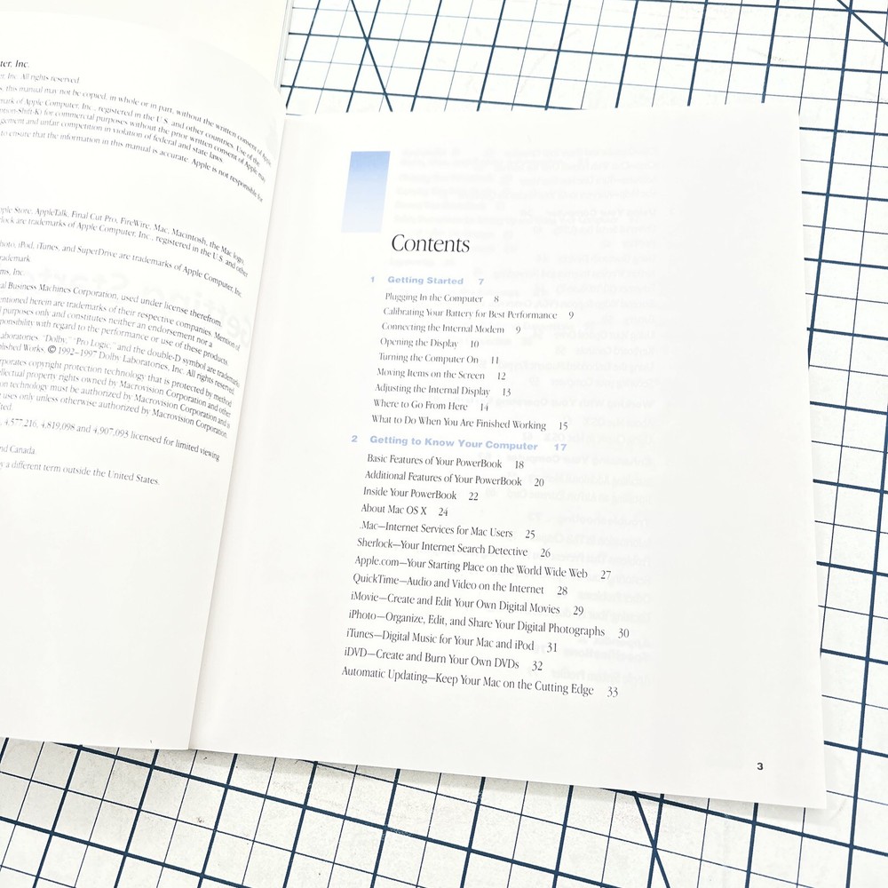 (2) Apple Computer Manuals PowerBook G4 Getting Started Power Mac G5 User Guide