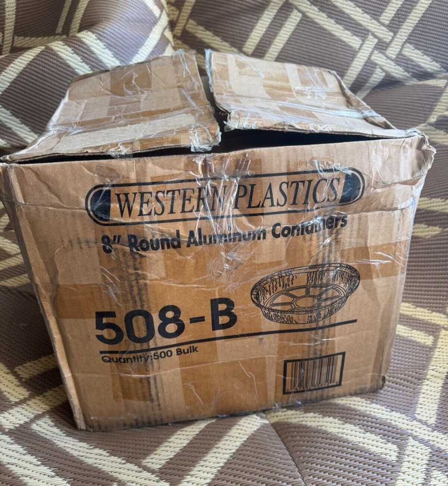 Western Plastics 508-B Foil Container 8" Round 500 per Pack