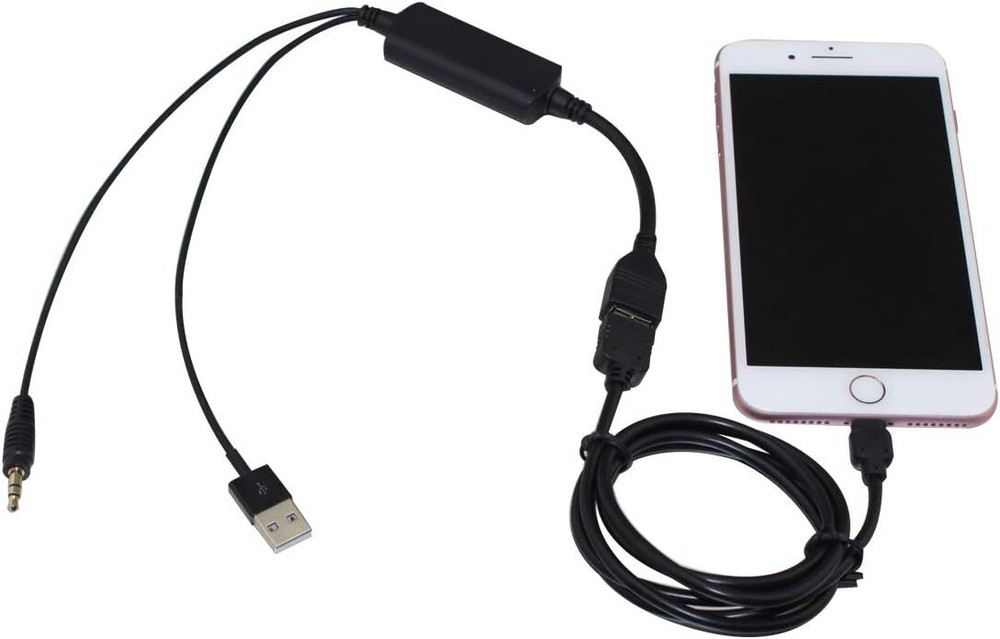 USB 3.5Mm Aux Interface Cable Compatible with BMW X3 X5 Series 3 5 Mini...