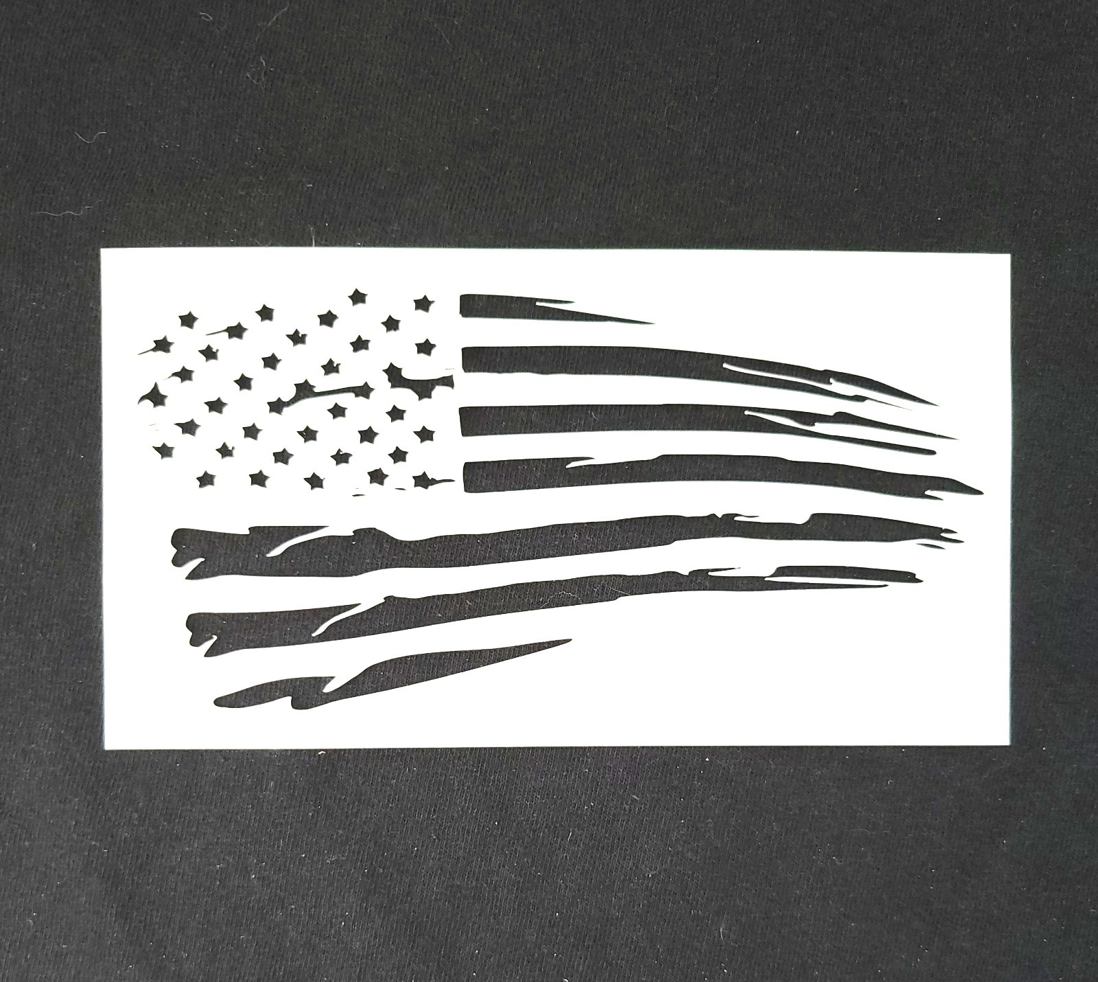 Distressed American Flag Reusable Stencil