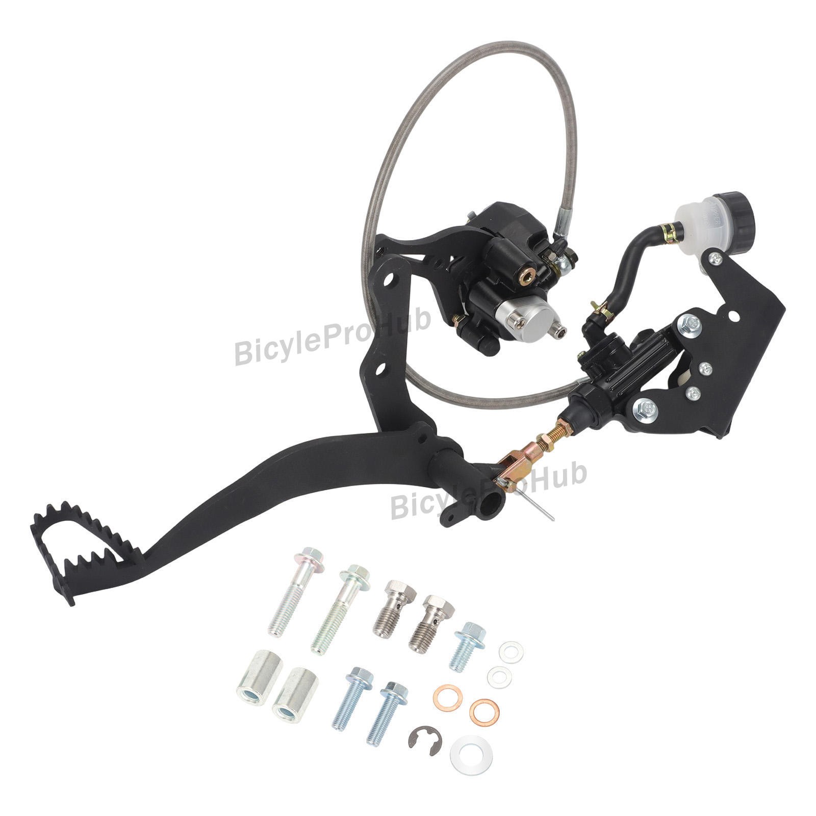 Complete Rear Hydraulic Brake Kit For 88-02 Yamaha Blaster YFS200 BOLT ON AND GO