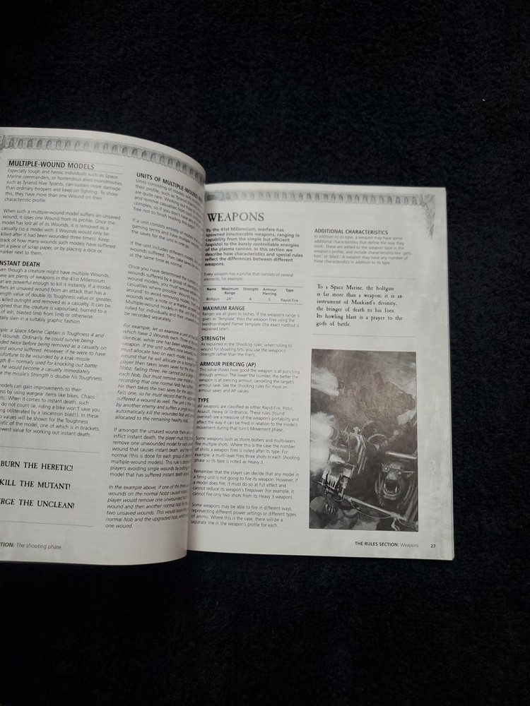 Warhammer 40,000 Rule Book. 2008 Mini