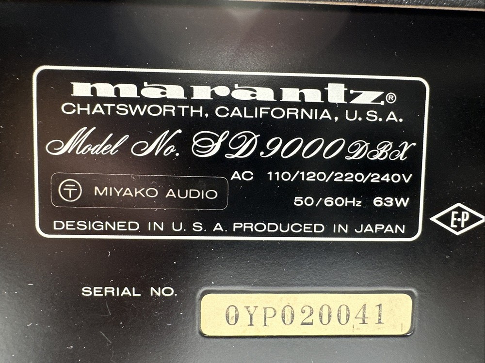 Marantz SD-9000 DBX RARE Find * Read Description *