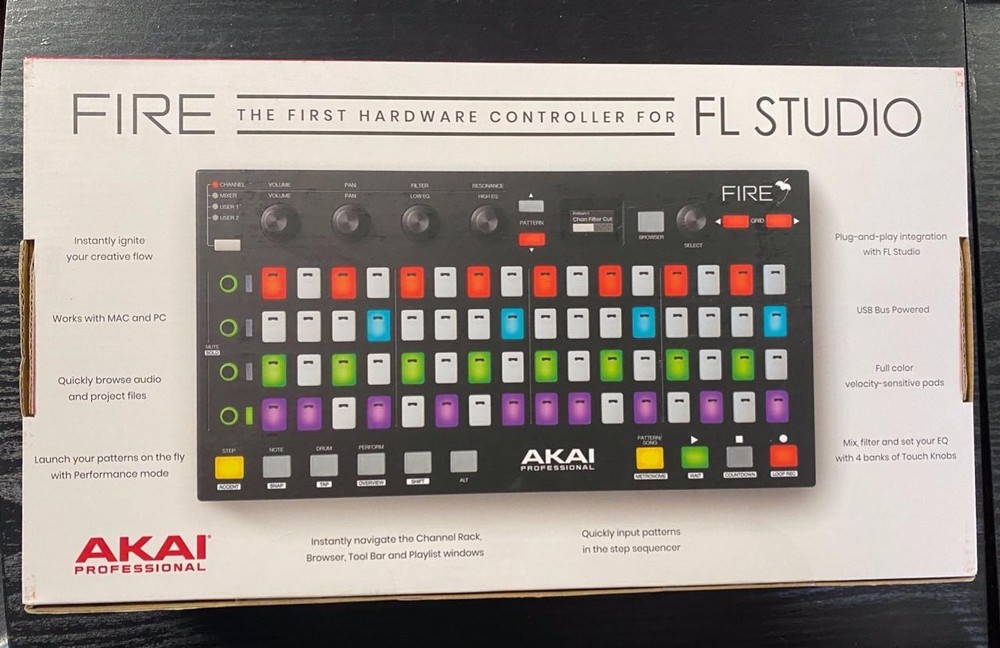 AKAI PROFESSIONAL FIRE FL STUDIO CONTROLLER ONLY (SOFTWARE NOT INCLUDED NEW.