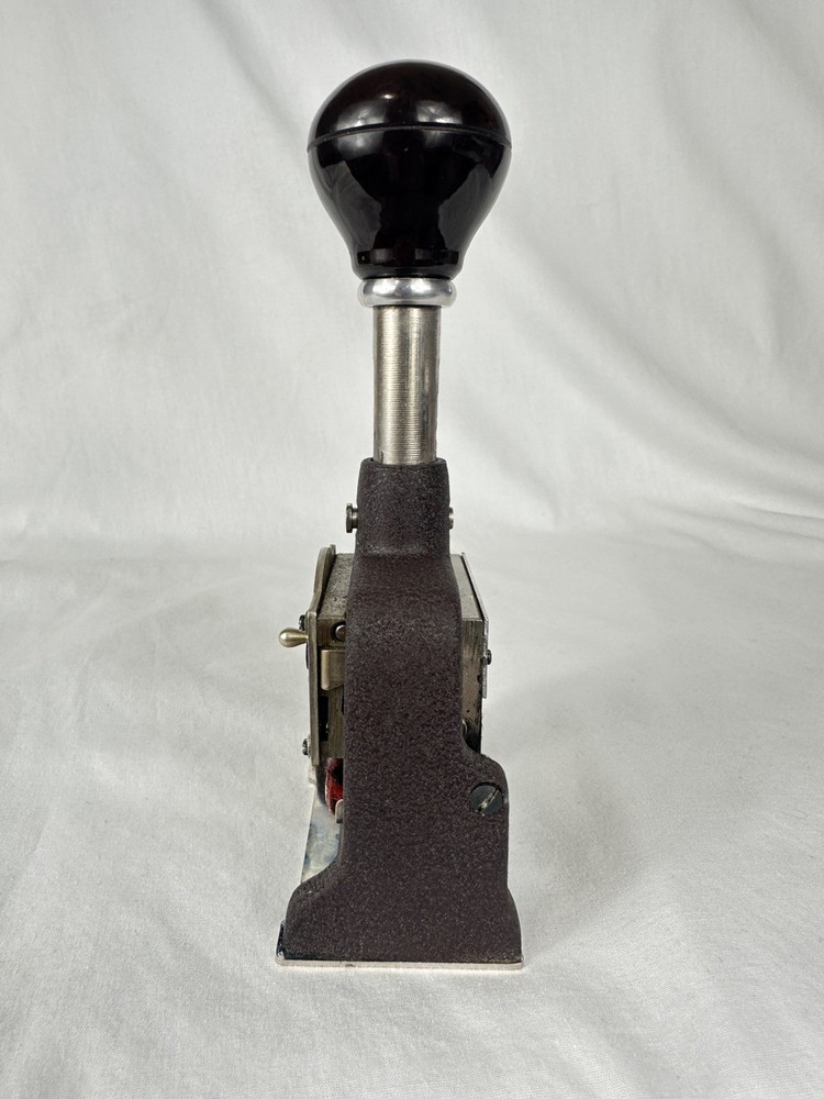 Vintage Bates Numbering Machine Stamp Wheel Style Consecutive & repeat