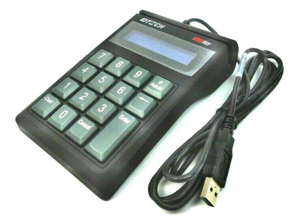 IDTECH SREDKey Magnetic Stripe Reader PCI USB Encrypted Key Pad IDSK-535833TEB