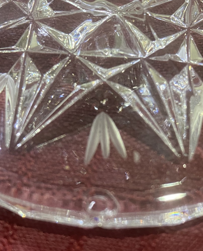 Vintage Crystal Small Candle Stick Holders
