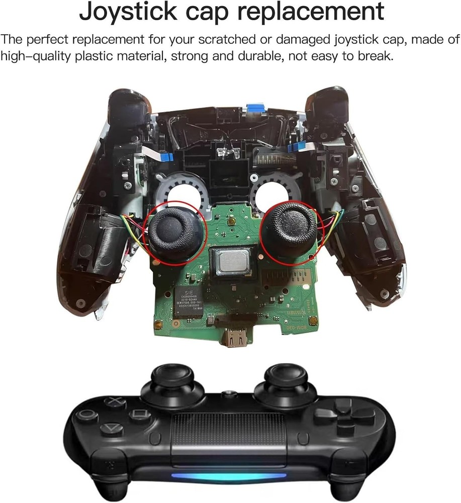 20PCS For PS4 Controller Joystick Caps Analog Thumbstick Grip Cover Replacement