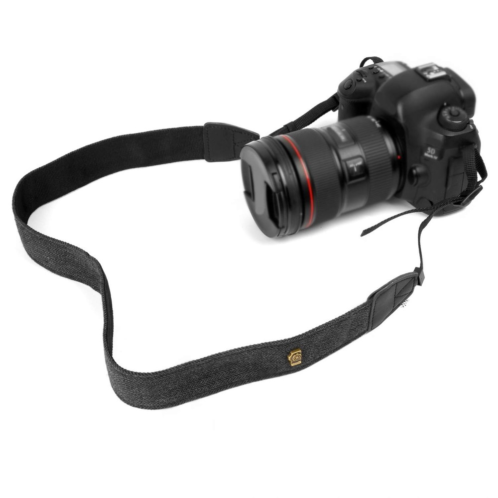 WANBY Camera Strap Black Canvas Neck Shoulder with Quick Black,