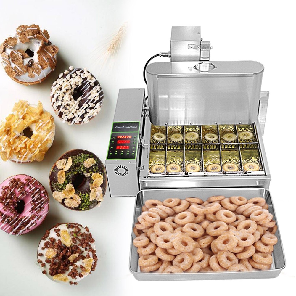 95% New Commercial Mini 6 Rows Donuts Making Machine Doughnut Maker-2600pcs/Hour