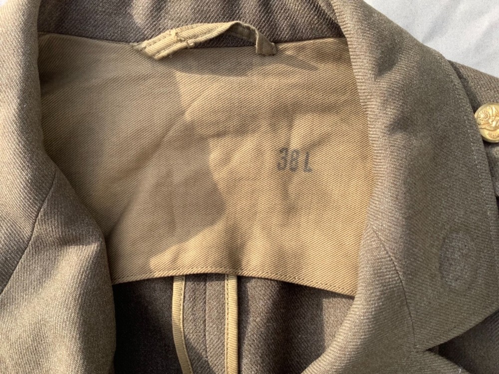 WWII US Army Dress Jacket 3rd Service Command Ruptured Duck Authentic
