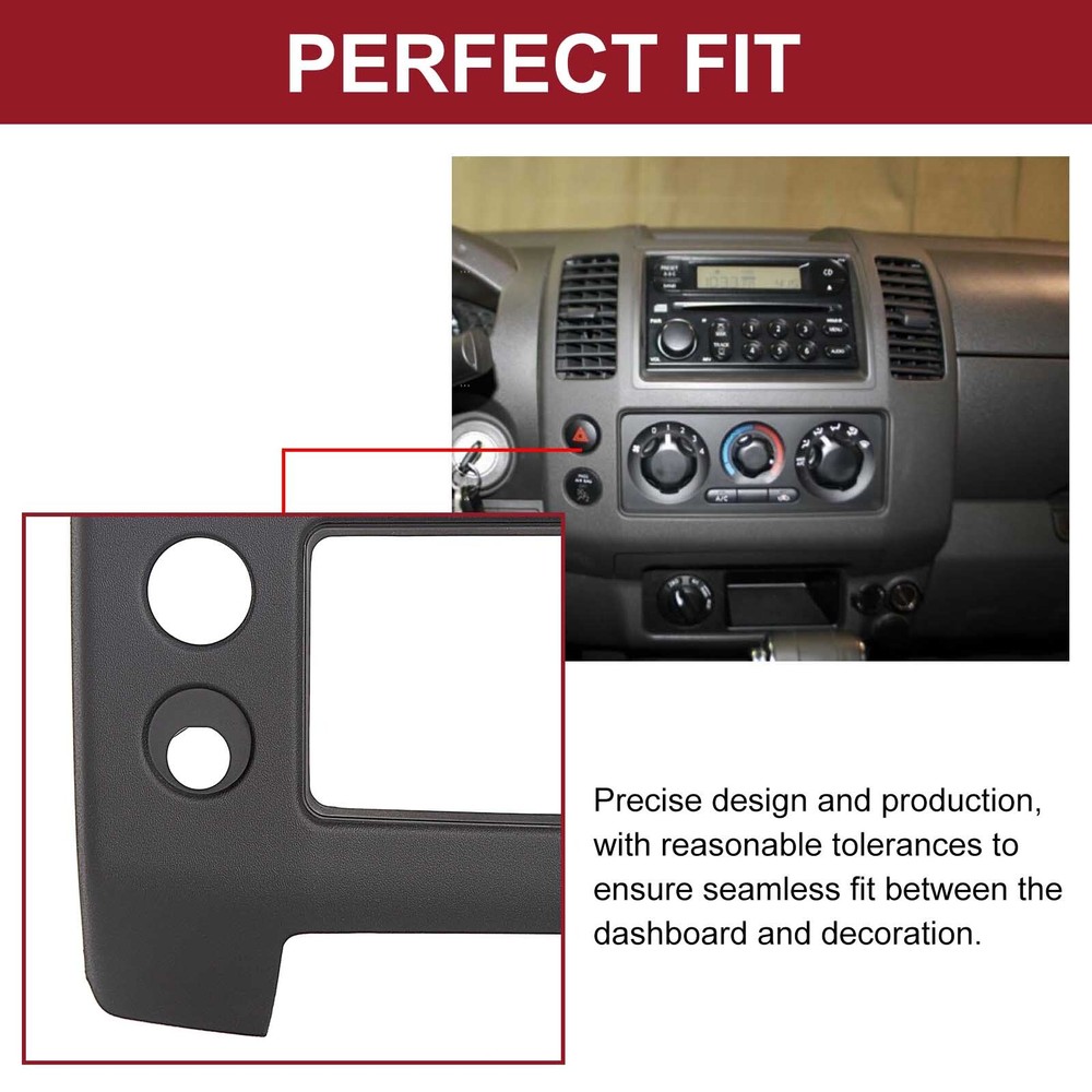 FOR Nissan Frontier 05-20 Center Dash Console Instrument Panel Cluster Lid Bezel