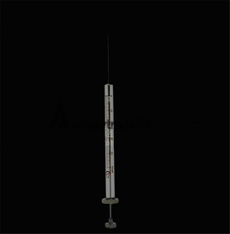 1Pcs Glass 50ul Trace Syringe Micro Injector 0.05ml