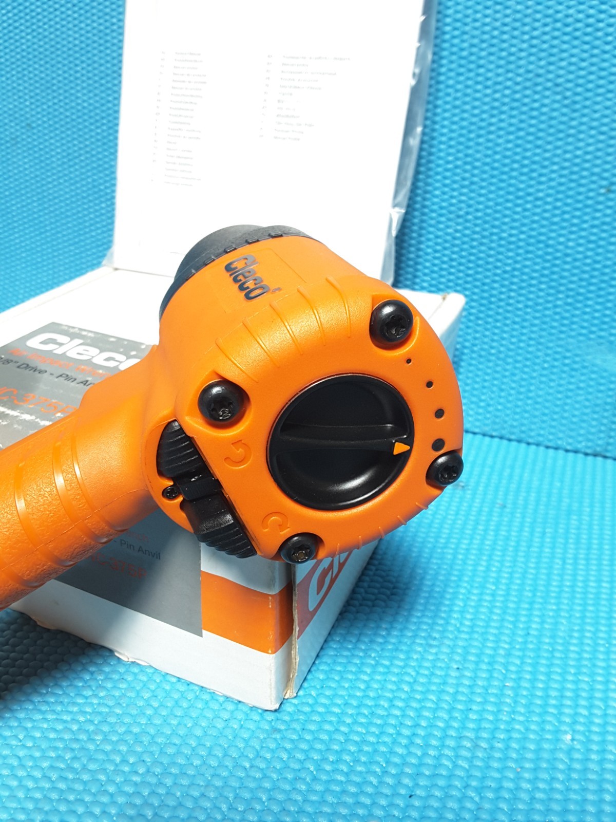 Cleco Air Impact Wrenches, 3/8 in, 450 ft lb, 10,000 RPM.