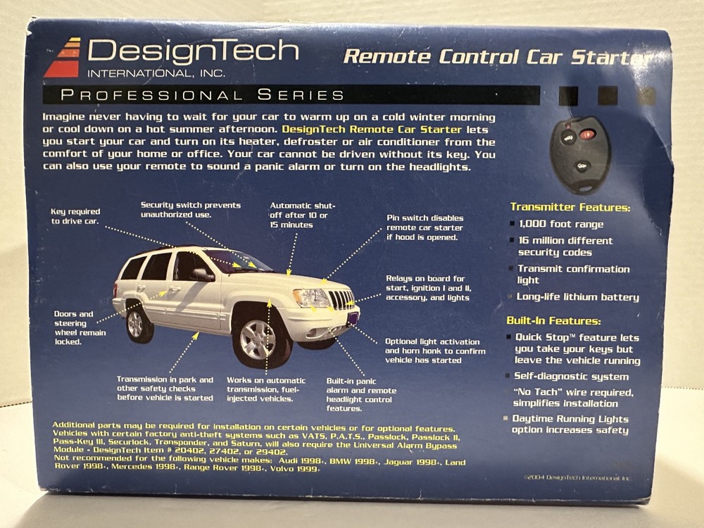 DesignTech Remote Car Starter