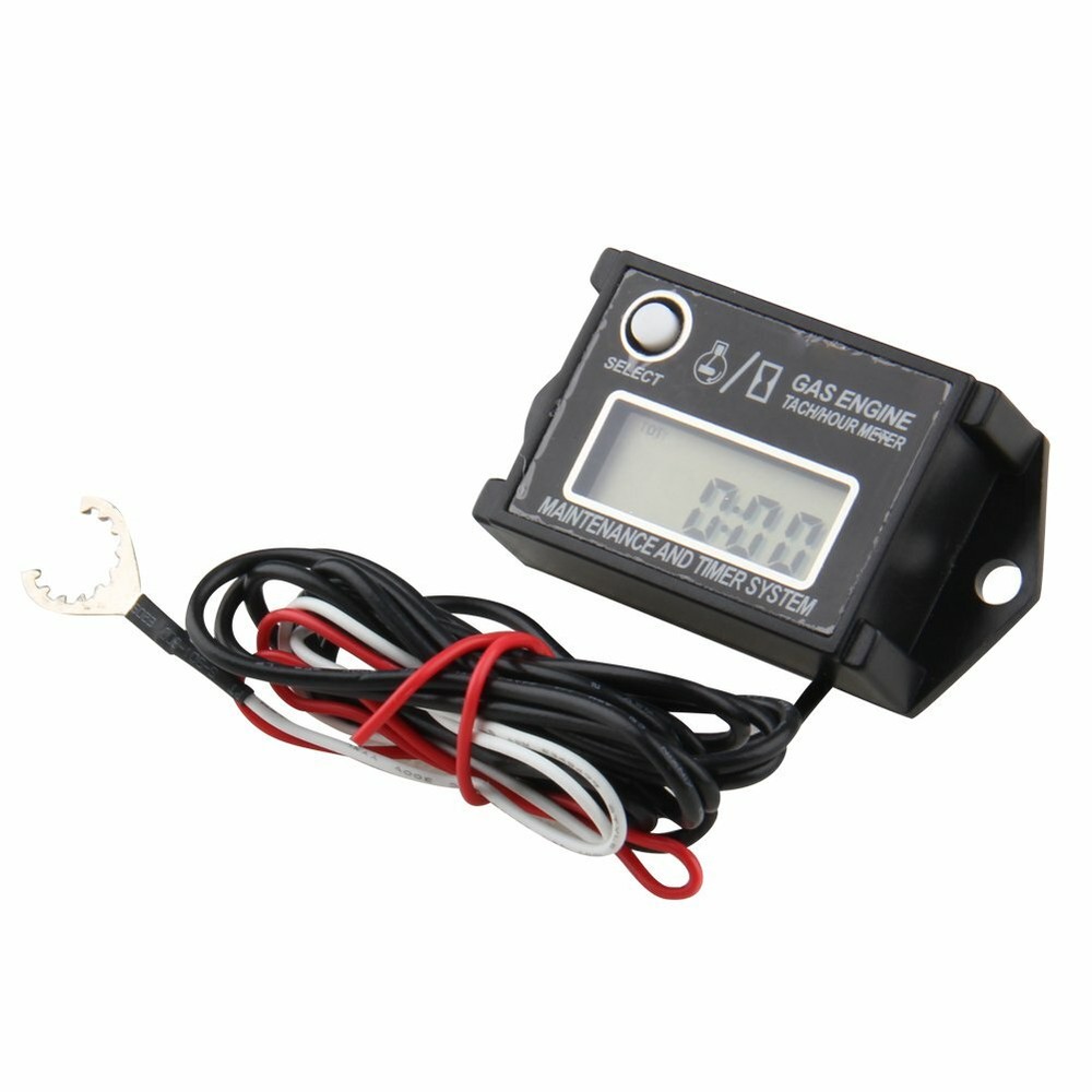 Tachometer Tiny Tach/Hour Meter for 2 Stroke & 4 Stroke Small Engine motorcycle