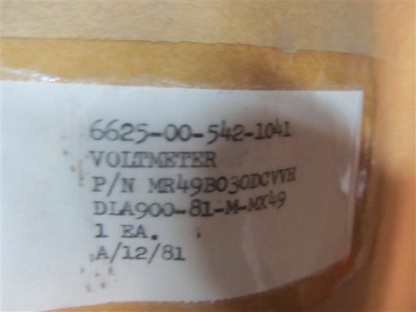 A&M Instruments 0-30 DC Volts Panel Meter MR49B030DCVVH