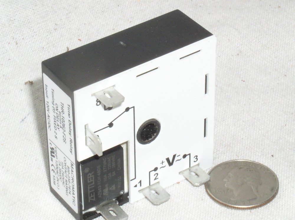 MACROMATIC THR-10262-F2S FIXED 2 SECOND TIME DELAY ISOLATED RELAY TIMER 10A 240V
