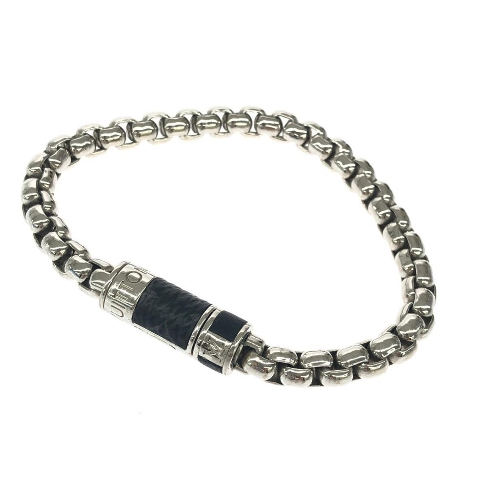LOUIS VUITTON Monogram Eclipse Chain Bracelet M62592 780891