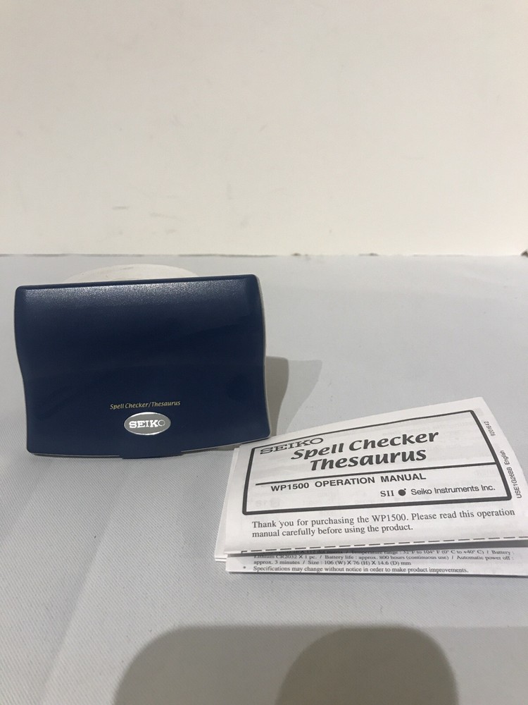 Seiko WP1500 Multi-Purpose Spell Check, Thesaurus, Directory Calculator