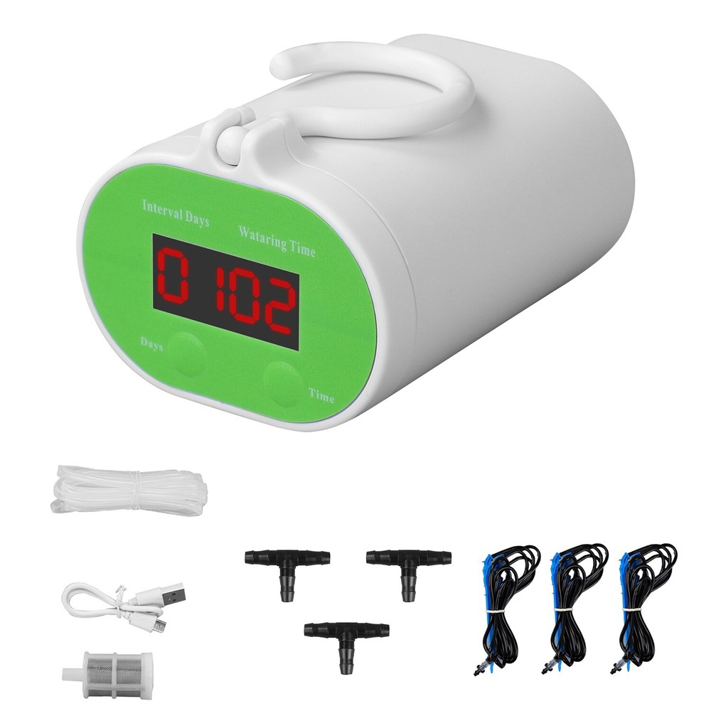 Automatic Watering System Kit w/ Timer Pump Device Plant Watering Timer Portable