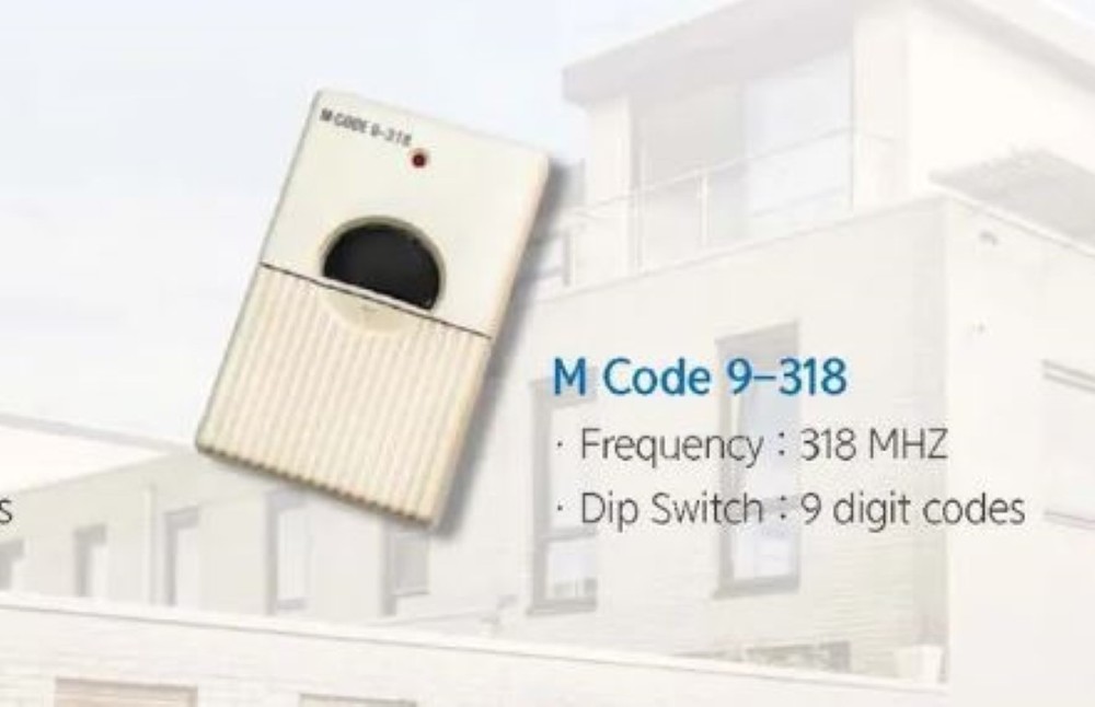 Access 9 318MHz 9 Dip Switch Remote Control for Linear Multicode 318MHz Receiver