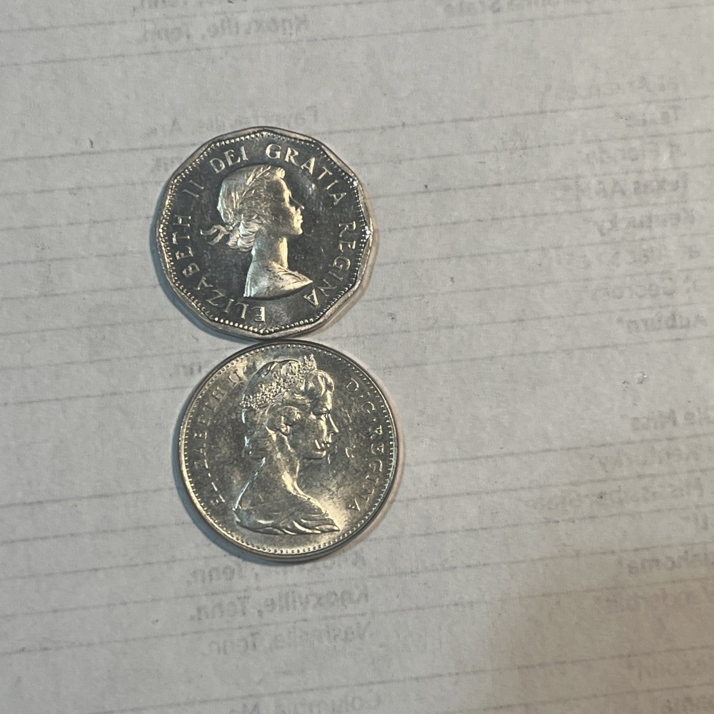 2- Canada - 5 Cents - 1962-1968 uncirculated