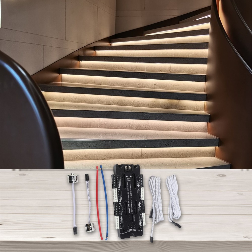 32 Channel LED Motion Sensor Stair Controller for Indoor Use DC 12V/24V