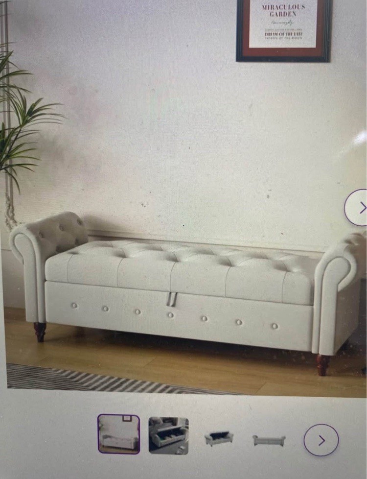 bedroom storage bench